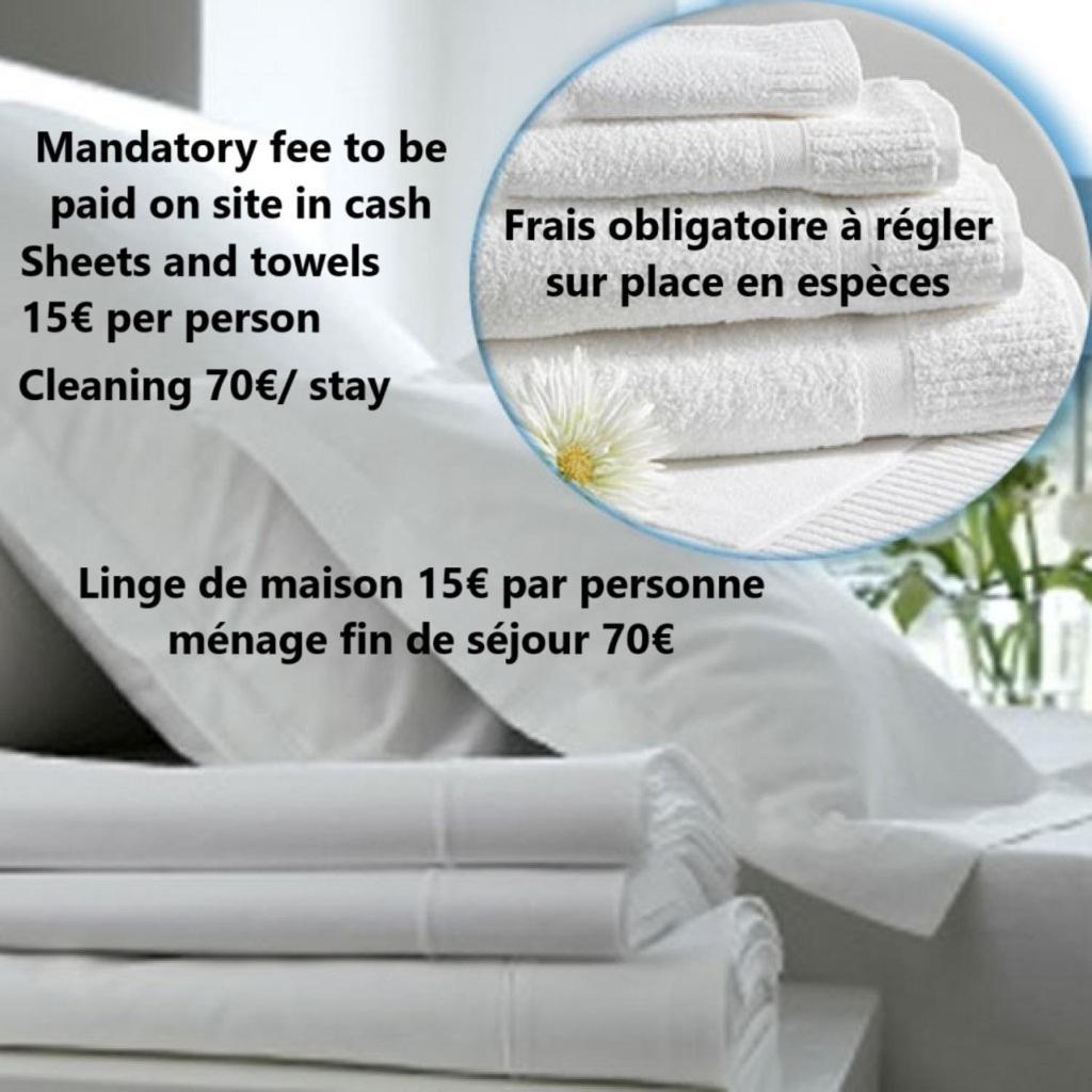 Villa Maison Familiale Avec Piscine Privee, A Pied, Frais Obligatoires A Regler A L'arrivee, Linge 15e Par Pers & Menage 70e Par Sejour Profil Mandatory Fees In Cash To Be Paid On Arrival Linen 15e Per Person 70e Housekeeping Per